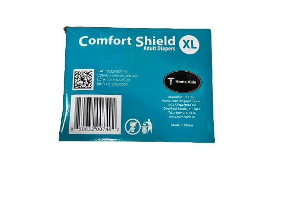 Adult Diapers Anti-Leak 2.15 Liter Absorbency 48 Diapers X-Large Y246
