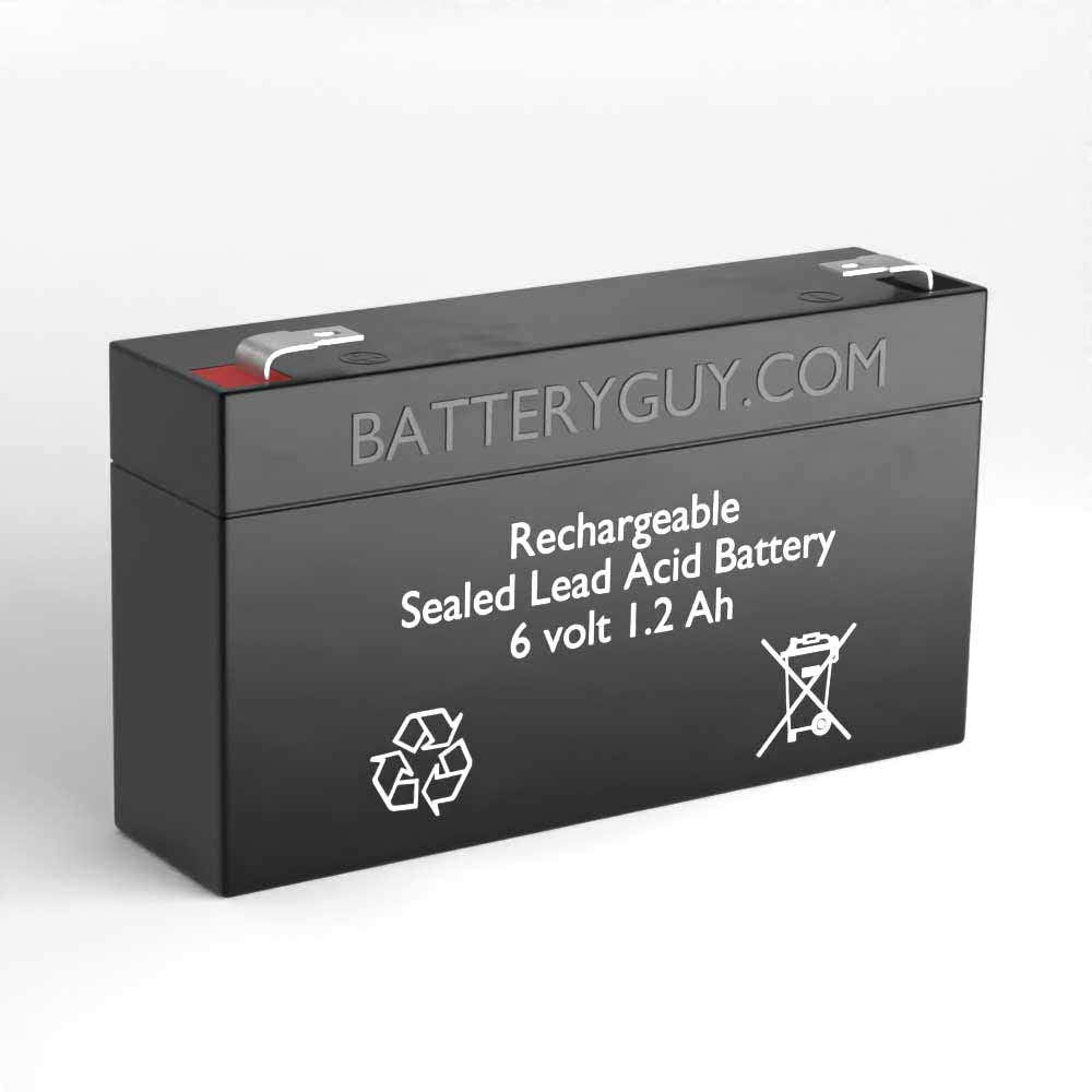 6V 1.2Ah Rechargeable SLA Batteries Set of 4 Y15877