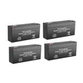 6V 1.2Ah Rechargeable SLA Batteries Set of 4 Y15877