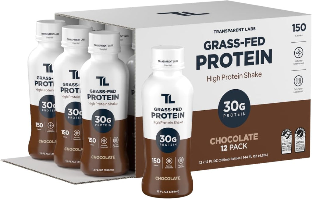 Grass-Fed Protein Shake Chocolate 12 Pack G54355