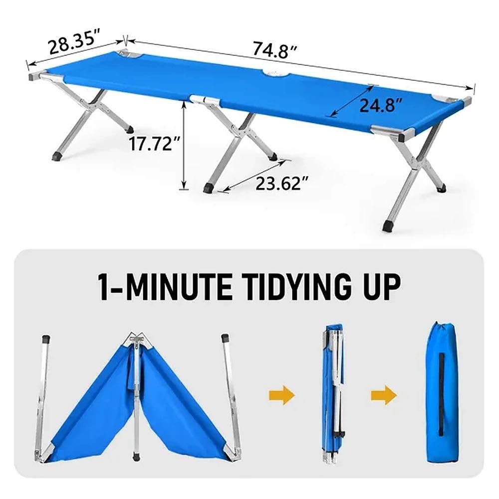 Portable Folding Camping Cot with Carrying Bag N619185