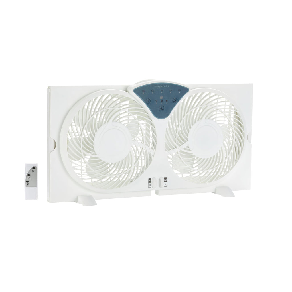 Twin Window Fan with Reversible Airflow, 3 Speeds, White M299