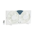 Twin Window Fan with Reversible Airflow, 3 Speeds, White M299