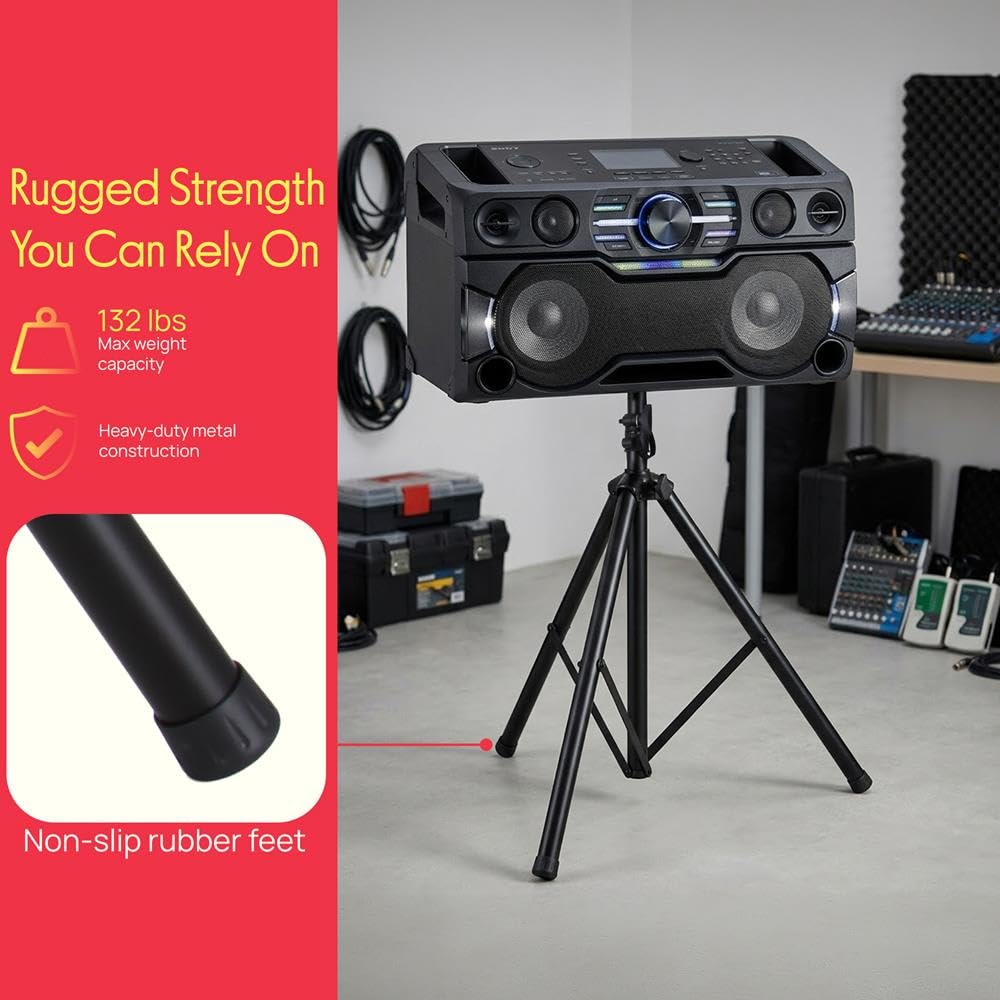 Universal Speaker Stand 2-Pack Height Adjustable Tripod Mount L68416