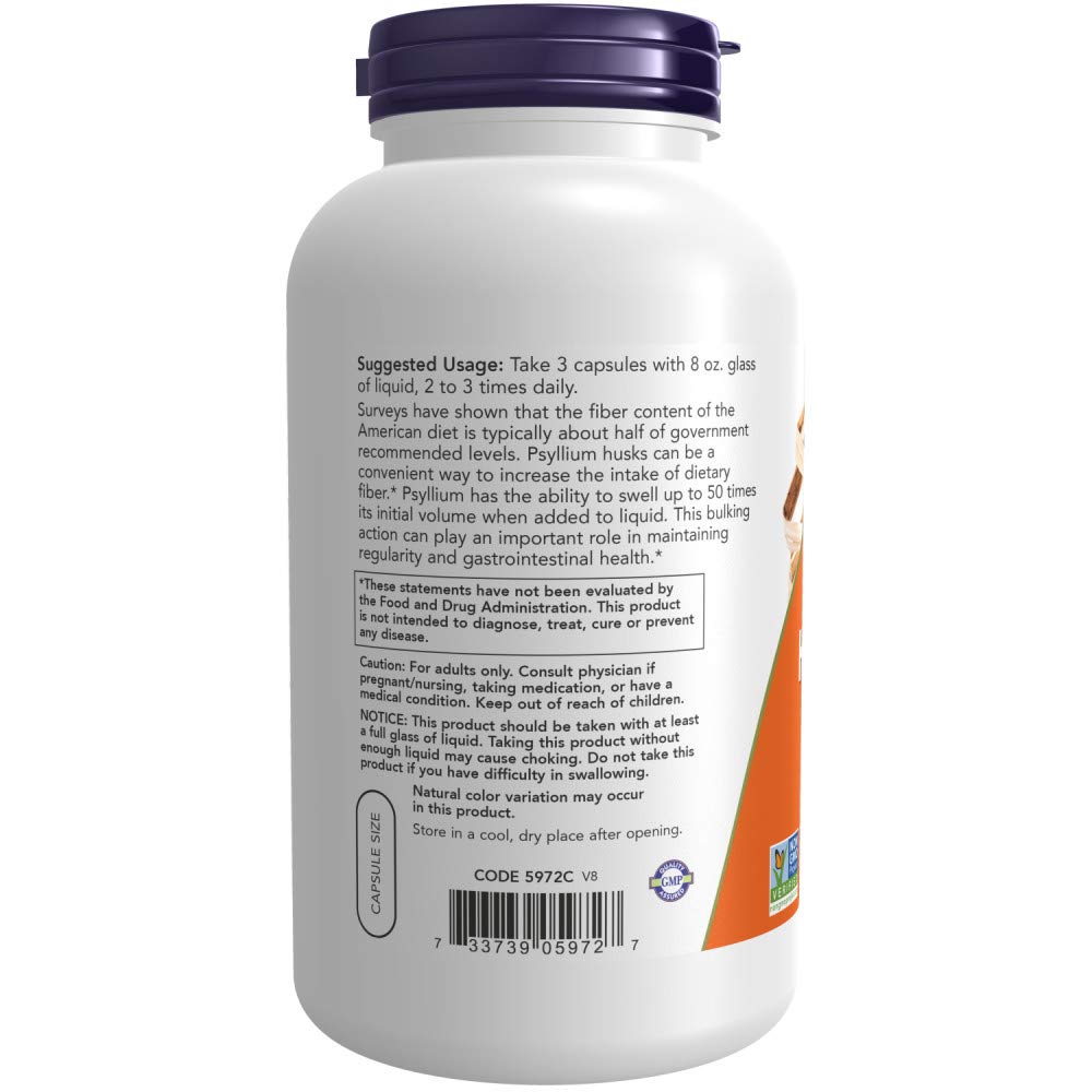 Psyllium Husk 500mg 500 Capsule 2 Pack J2642