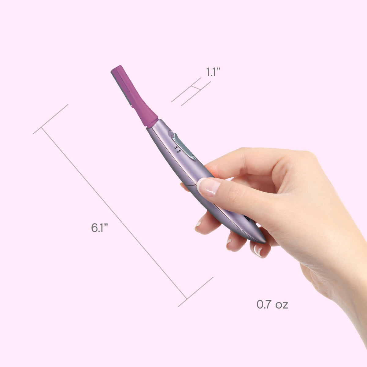 Women’s Facial Hair Remover and Eyebrow Trimmer with Pivoting Head B330701