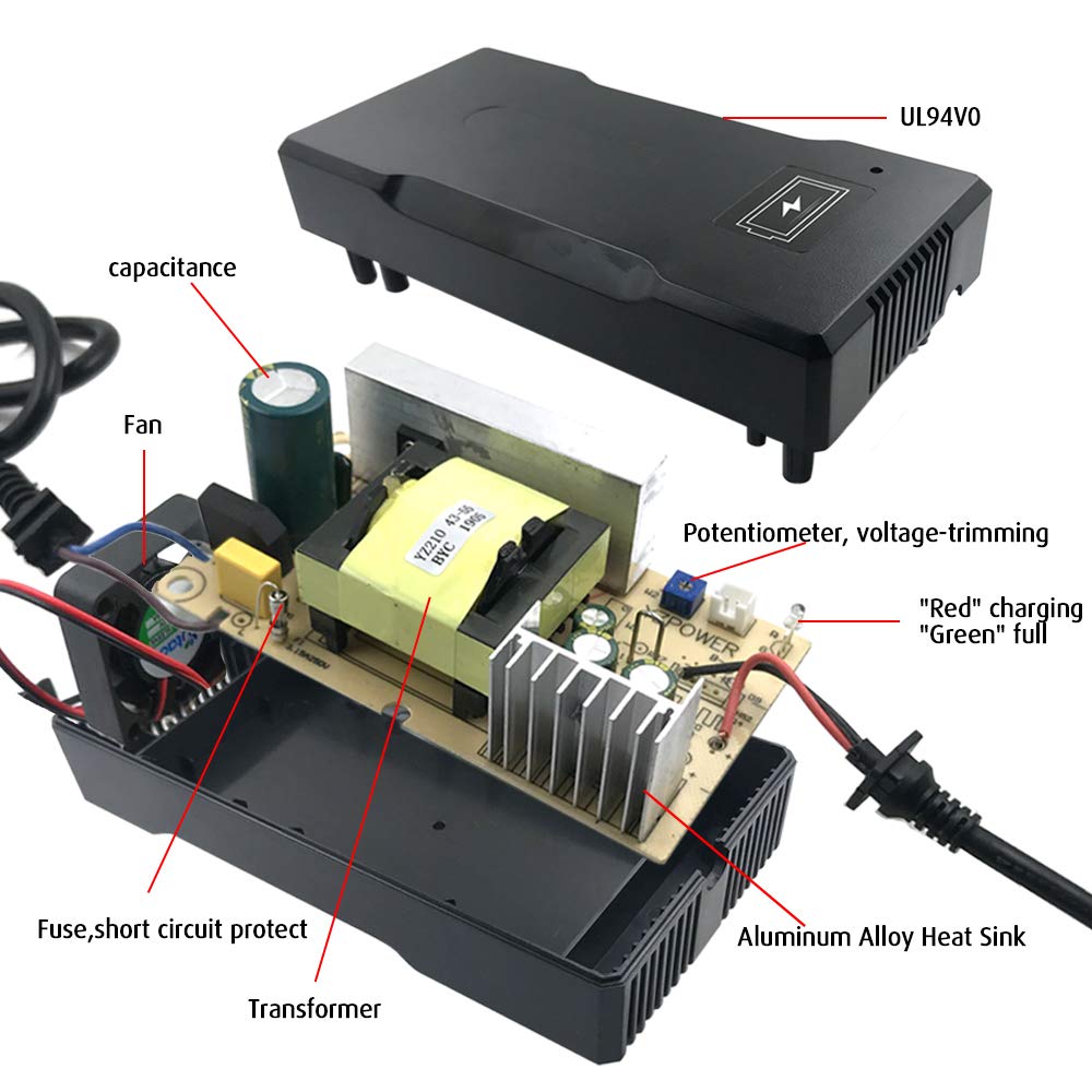 42V 5A Lithium Battery Charger 8mm Connector W268638