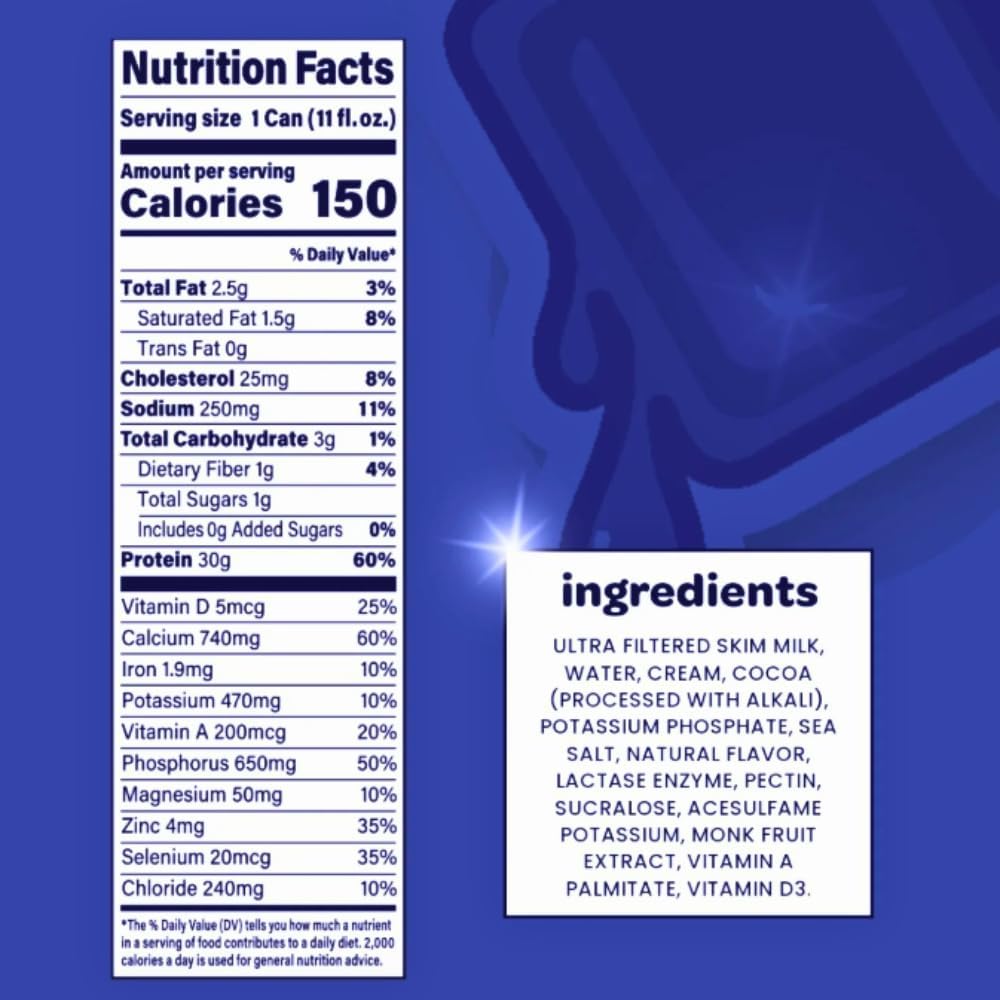 30g Protein Low Sugar 11 fl oz Protein Shake 12-Count Variety Box Q254