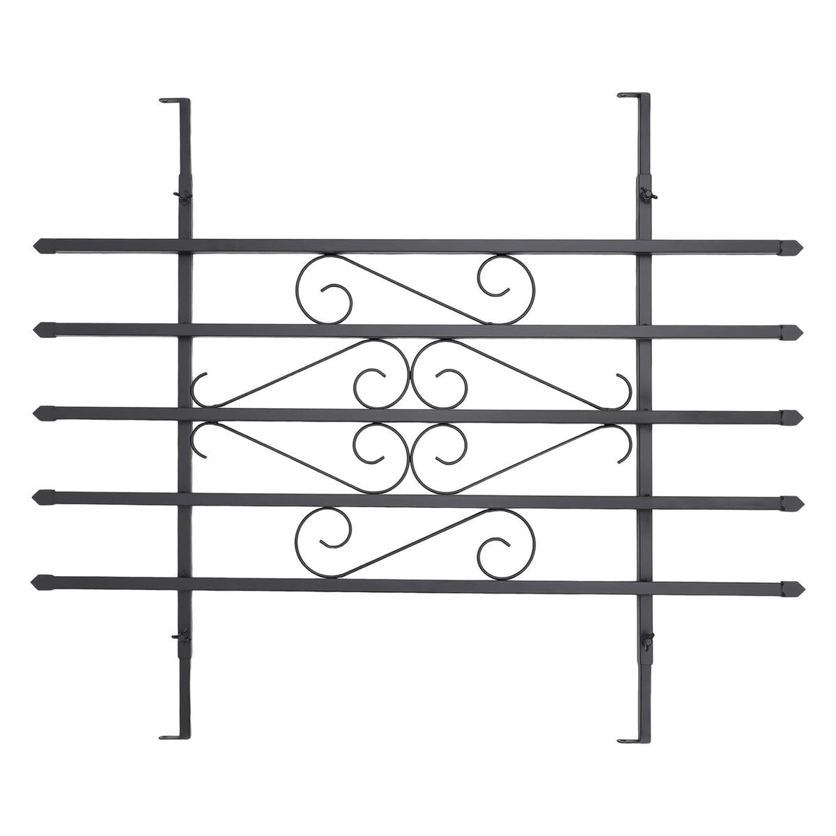 Black 24 x 36 Inch 2PCS Heavy Duty Window Security Bars P889