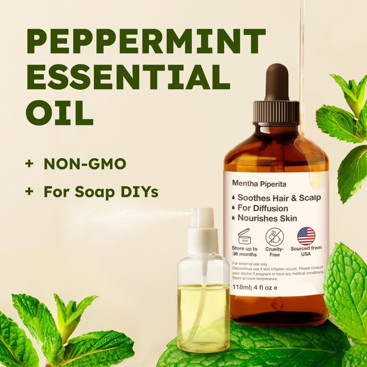 Lavender & Peppermint Essential Oil Set 2x4 fl oz J42663