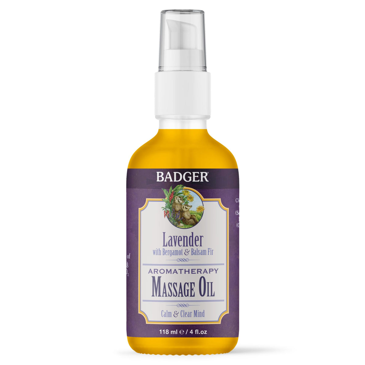 Organic Lavender Massage Oil 4 fl oz U4137