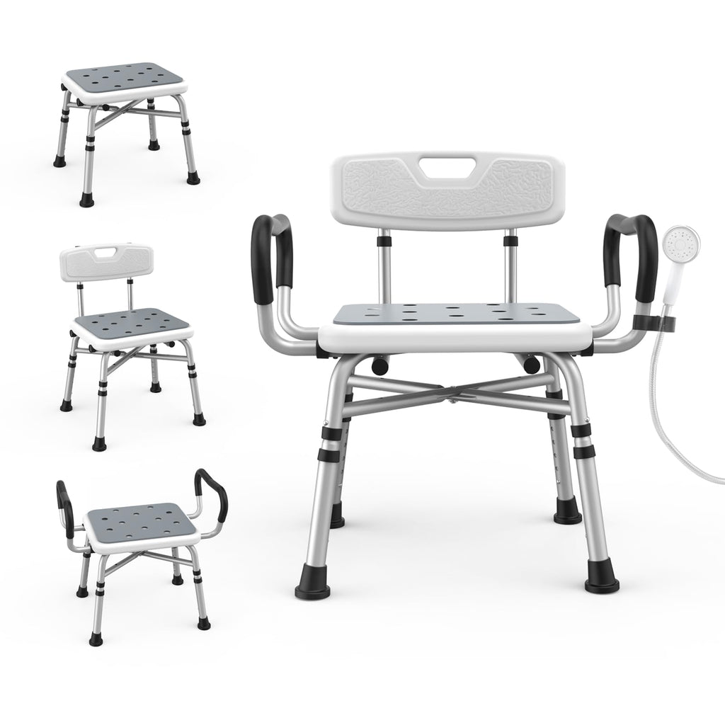 Heavy Duty Shower Chair with Arms and Back G96662
