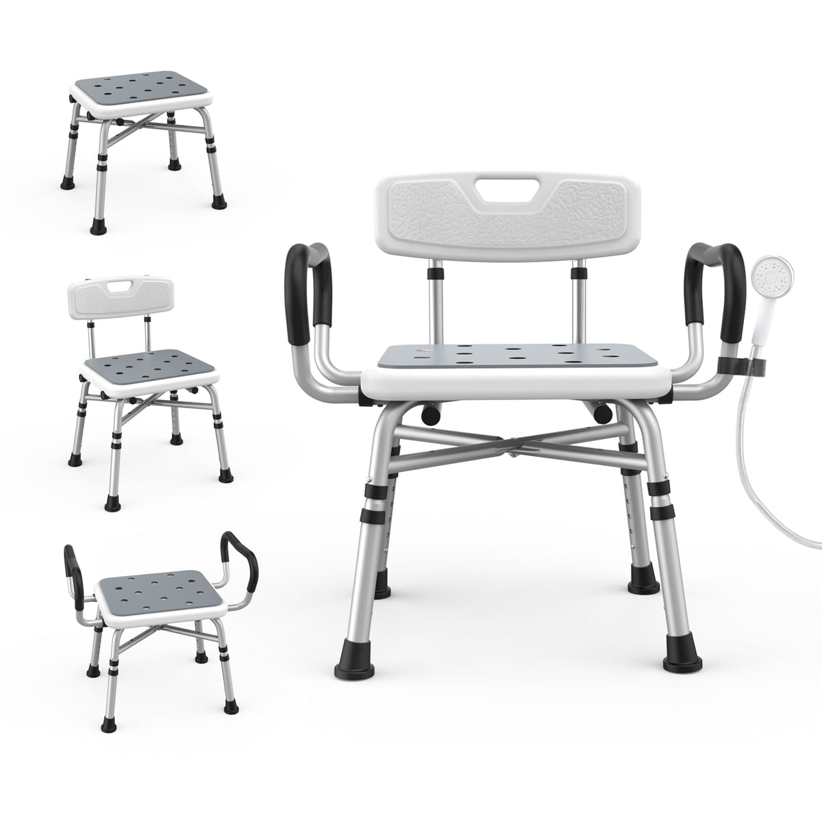 Heavy Duty Shower Chair with Arms and Back G96662