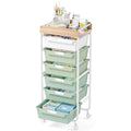 Green Utility Cart with 6 Drawers K292285