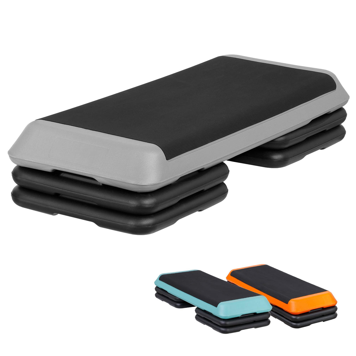 Adjustable Aerobic Stepper with 4 Risers X47450