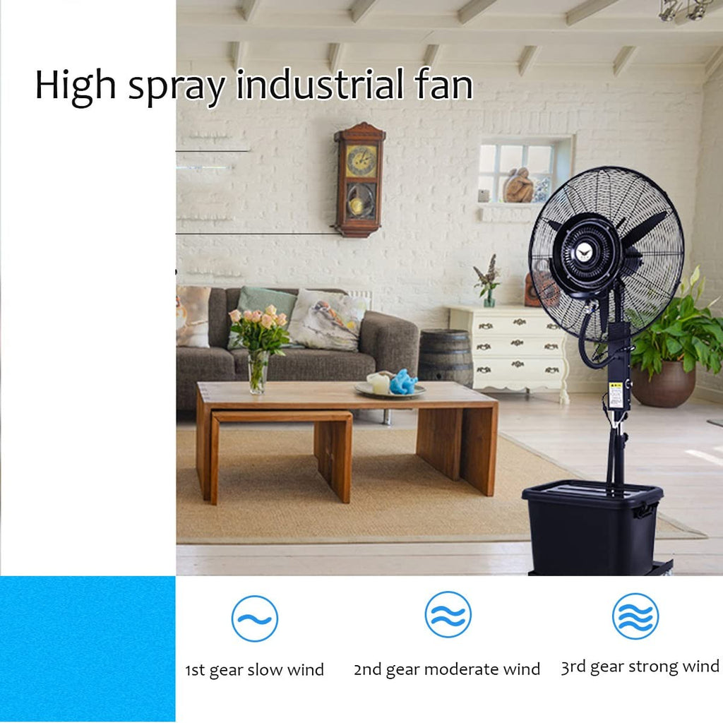 20 Inch High Velocity Metal Floor Fan with 3 Speed Settings M503