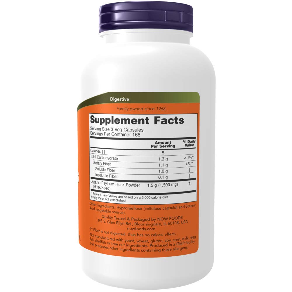 Psyllium Husk 500mg 500 Capsule 2 Pack J2642