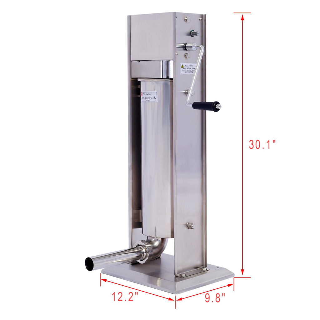Stainless Steel Vertical Sausage Stuffer 15LB/7L R1916