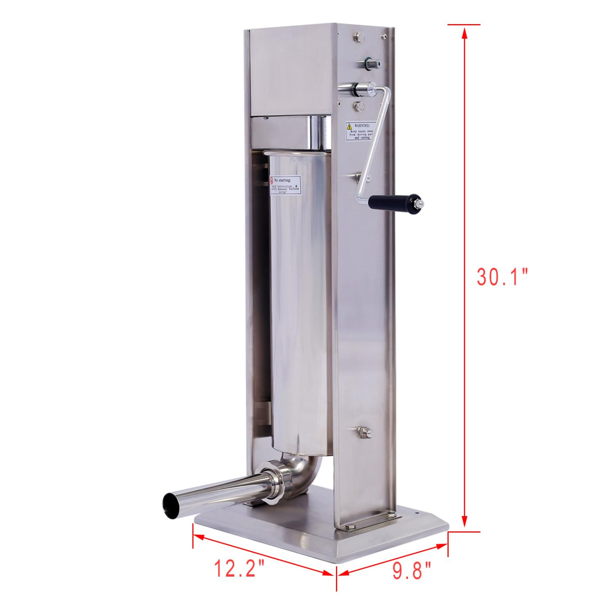 Stainless Steel Vertical Sausage Stuffer 15LB/7L R1916