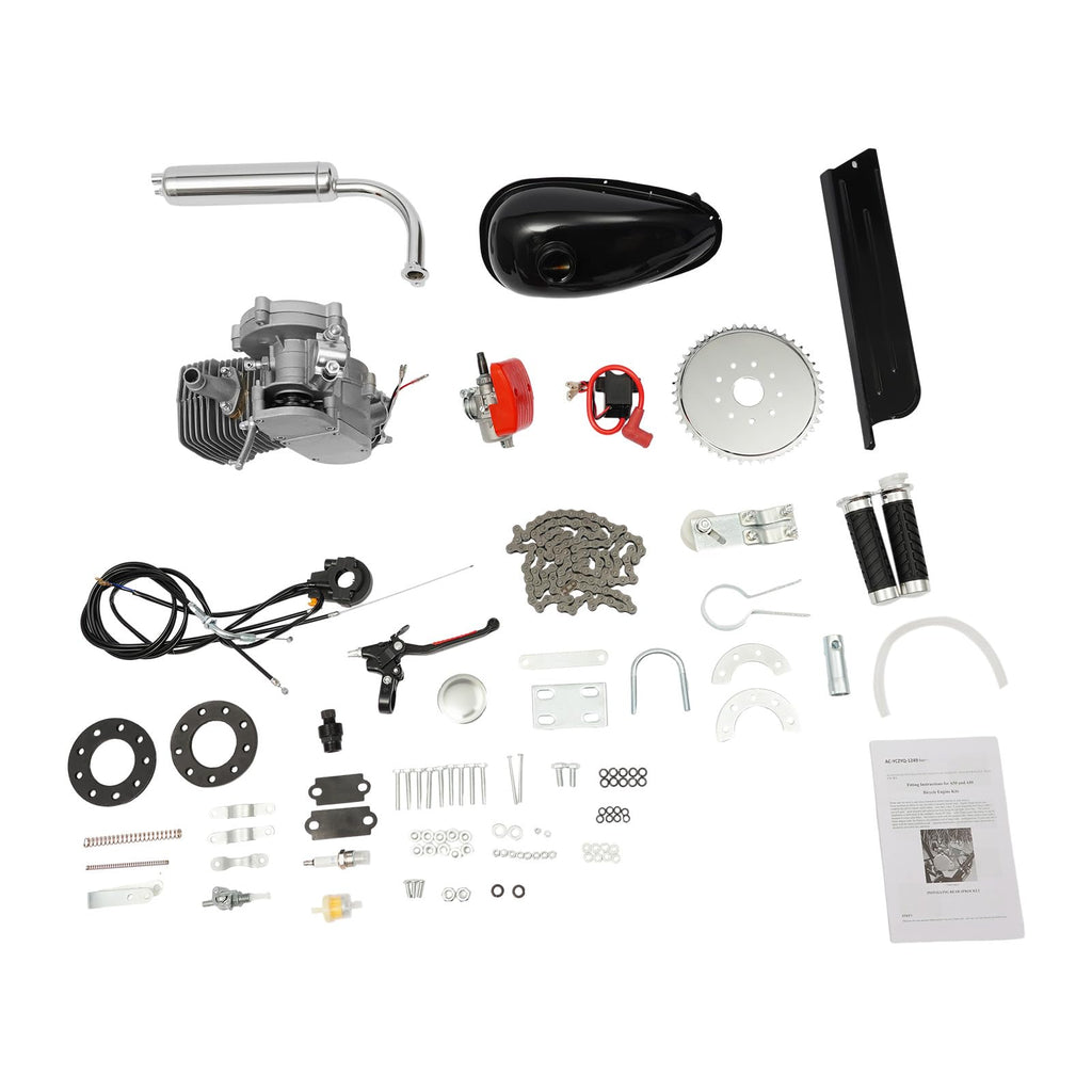 2-Stroke 100cc Gas Bicycle Engine Kit with 44 Tooth Sprocket E262