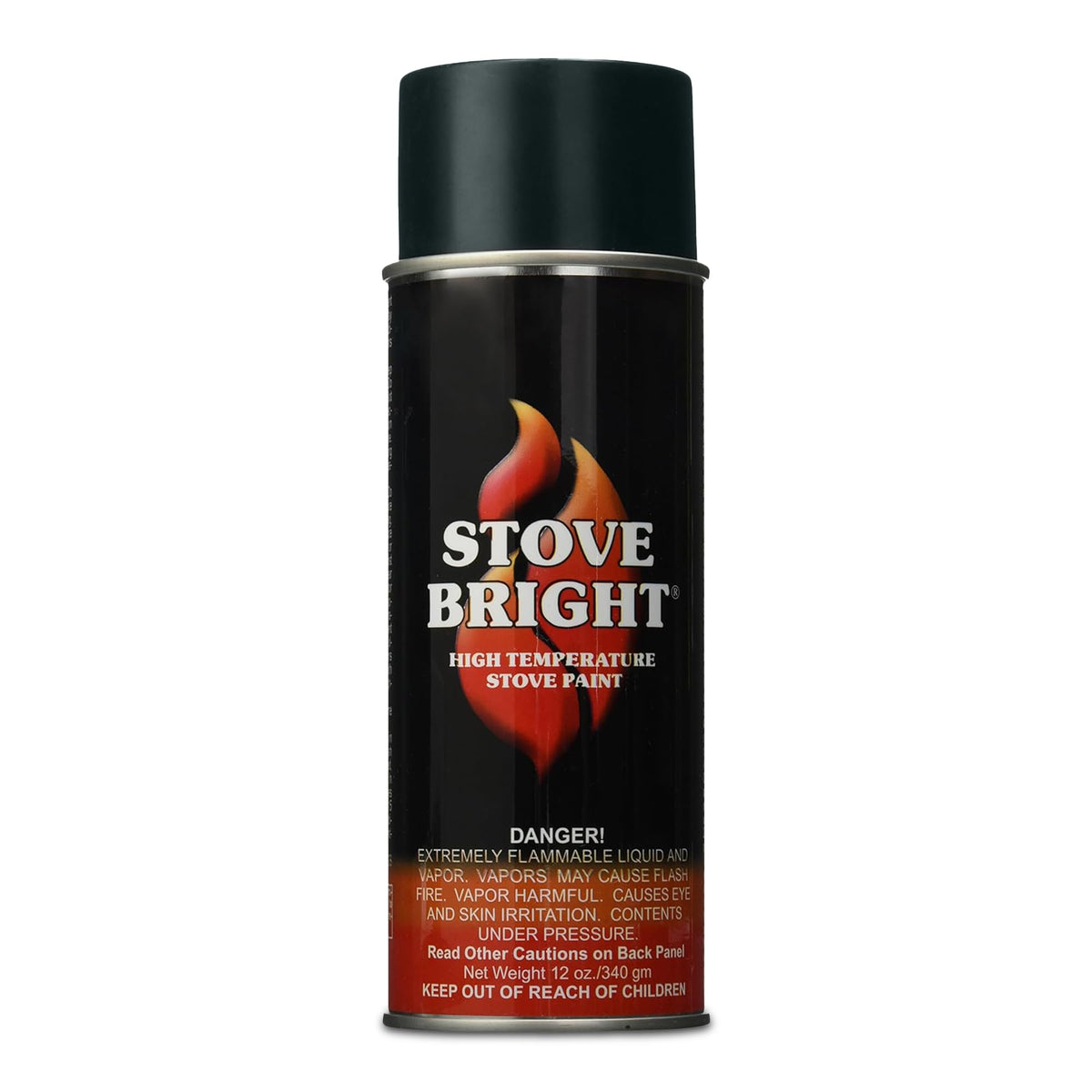 High Heat Resistant Satin Charcoal Black Spray Paint 12oz Can G962349