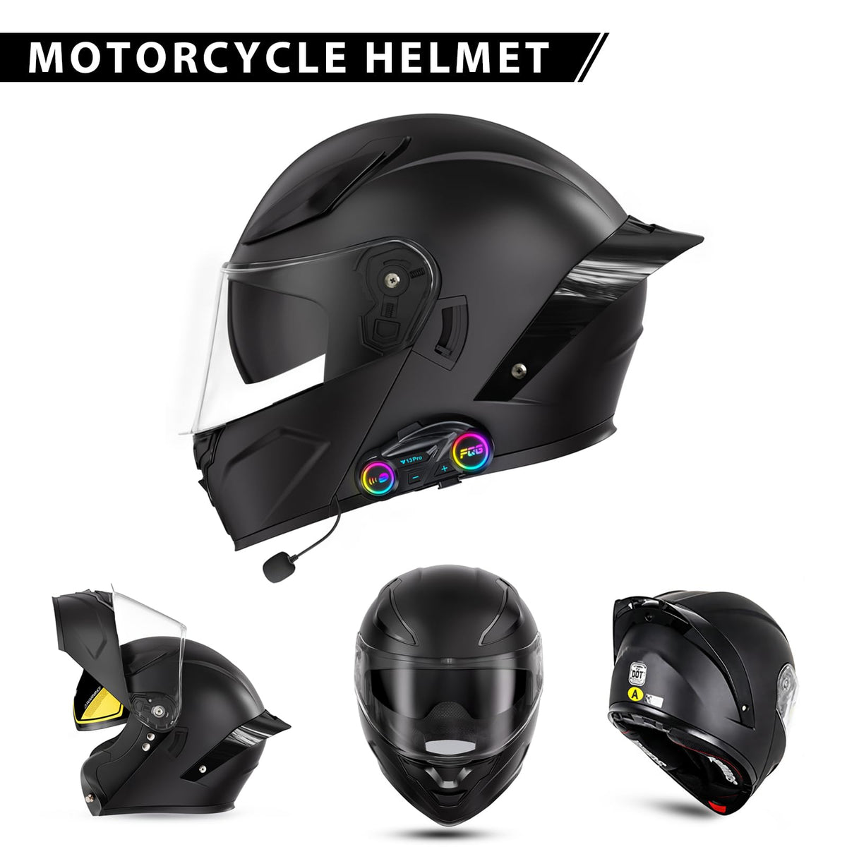 Modular Motorcycle Helmet with Bluetooth B390