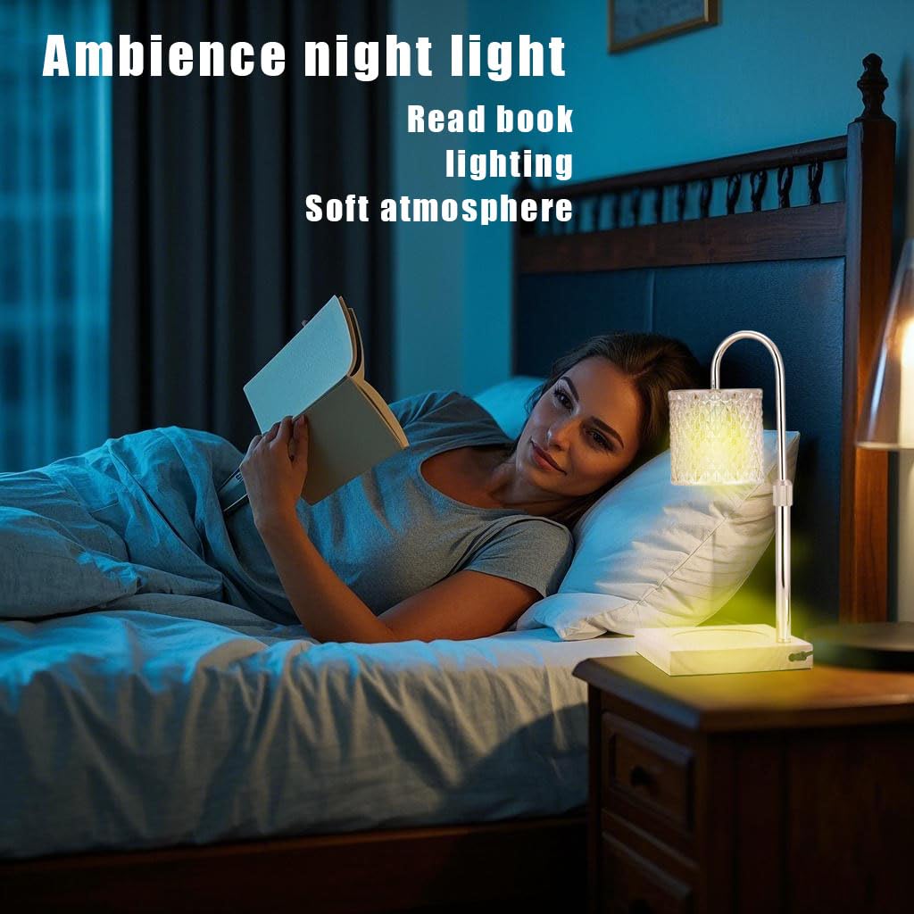 Flameless Candle Warmer Lamp with Timer, Dimmer, and Adjustable Height P17406