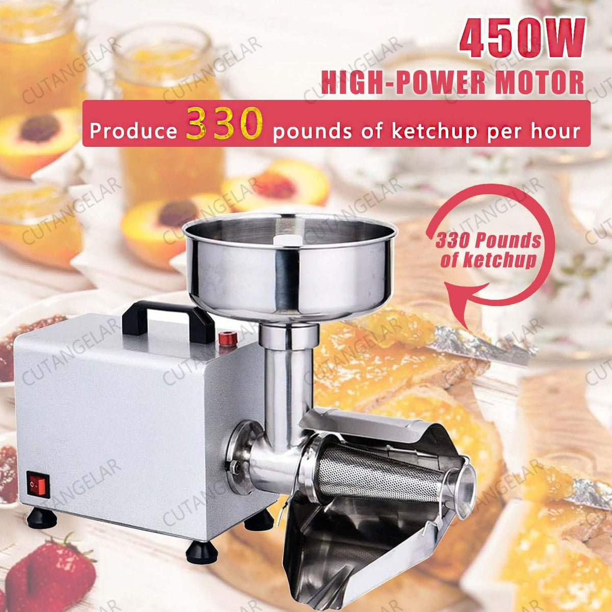 450W Stainless Steel Electric Sauce Maker M701383