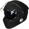 Motorcycle Helmets with Built in Bluetooth Dual Visor Matte Black S H77224