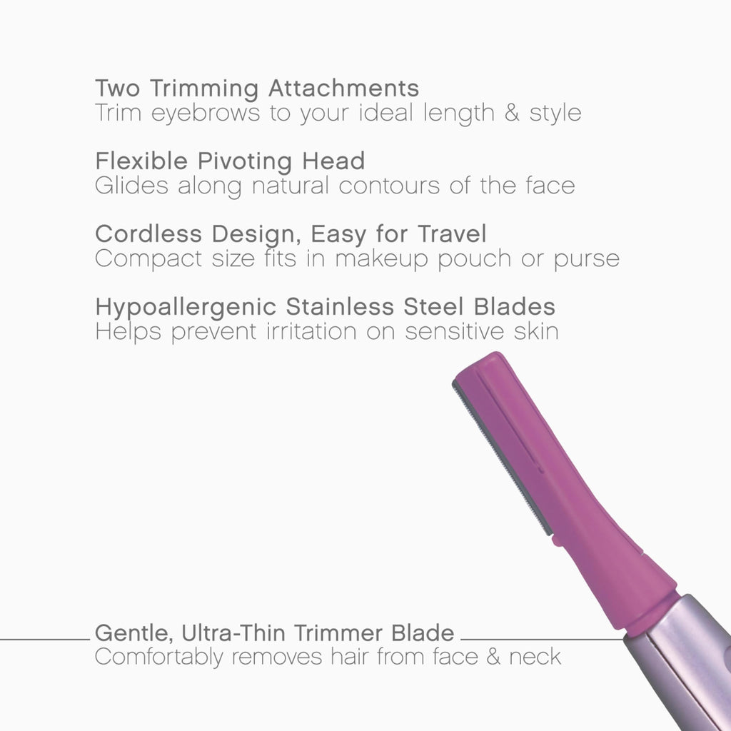 Women’s Facial Hair Remover and Eyebrow Trimmer with Pivoting Head B330701