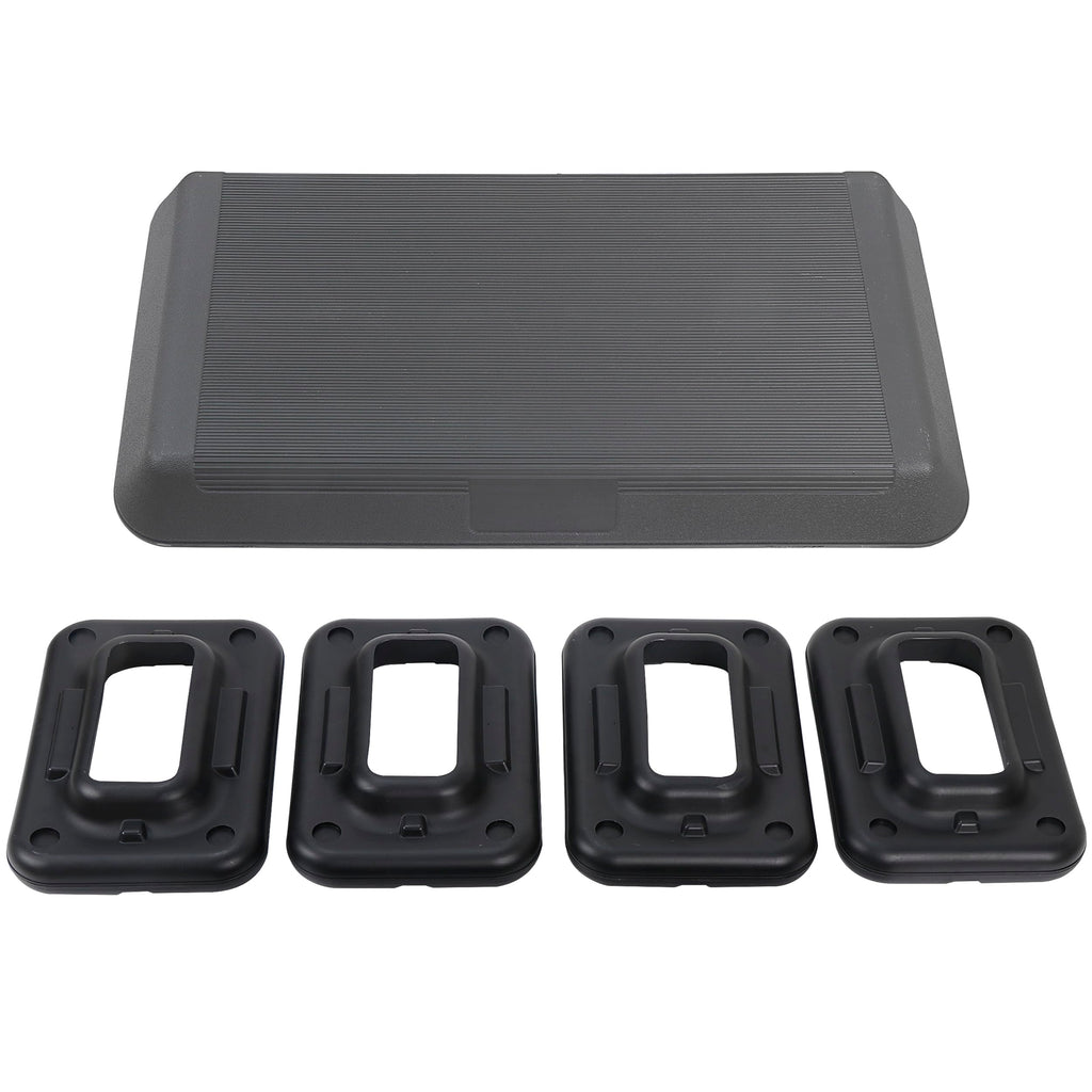28.5'' Adjustable Exercise Step Platform with 4 Stackable Risers Q146048