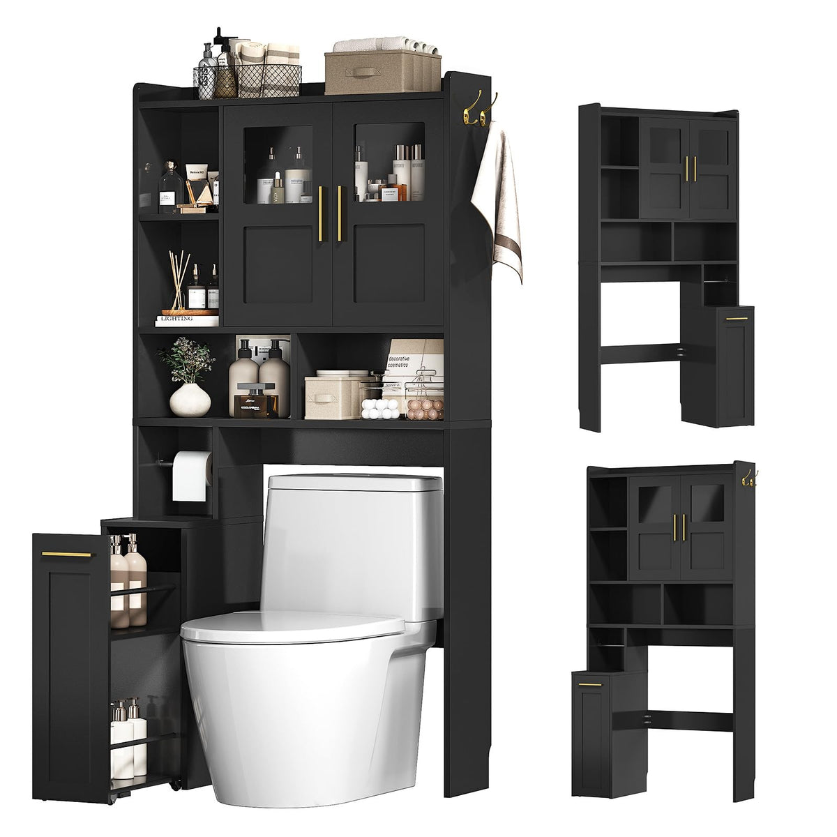 Over The Toilet Storage Cabinet with Acrylic Doors S928000