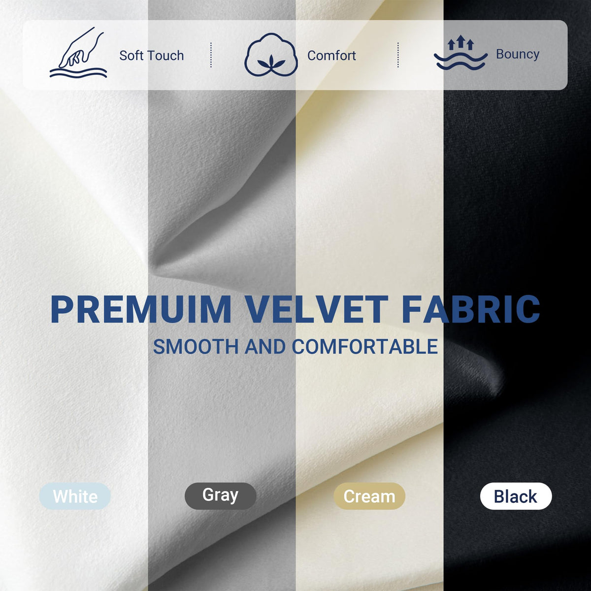 Queen Size Velvet Lift Up Storage Bed Frame V705