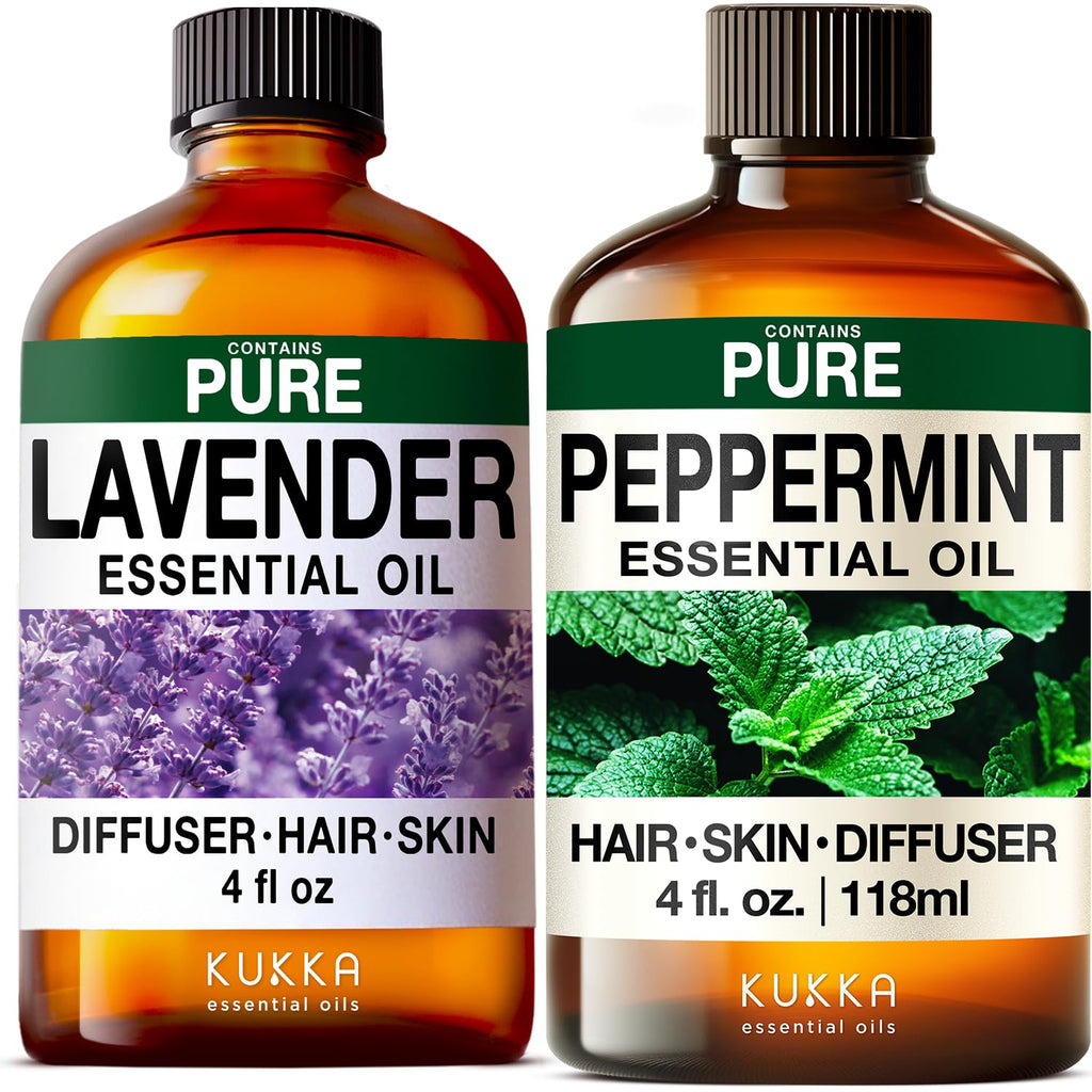 Lavender & Peppermint Essential Oil Set 2x4 fl oz J42663
