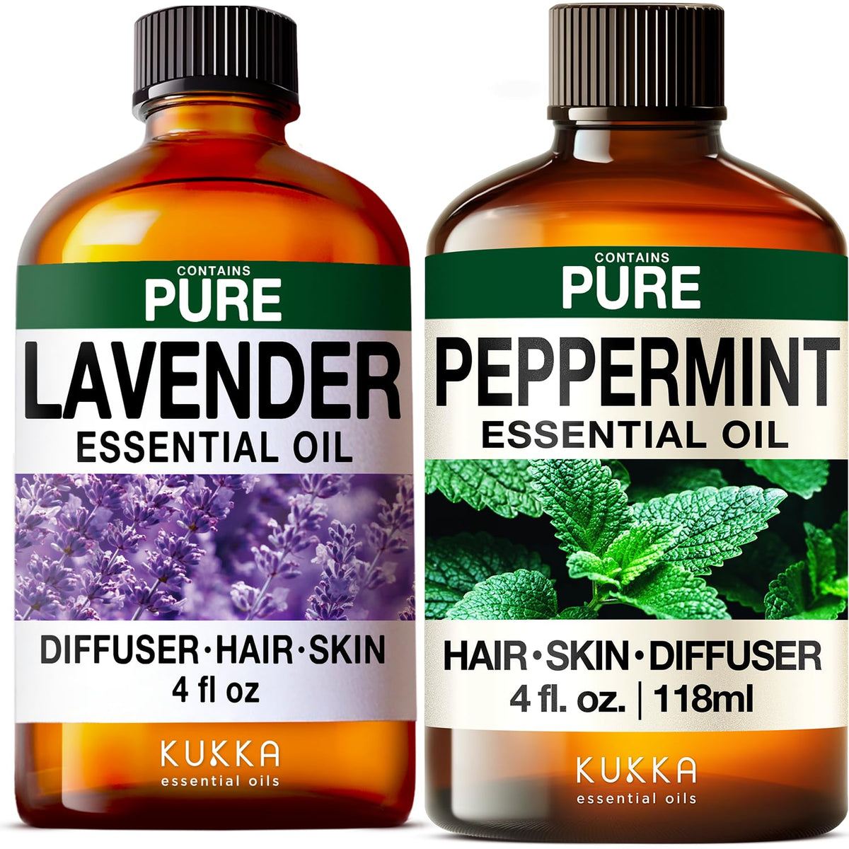 Lavender & Peppermint Essential Oil Set 2x4 fl oz J42663