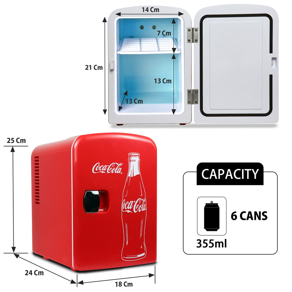 Red 6 Can Mini Fridge P501