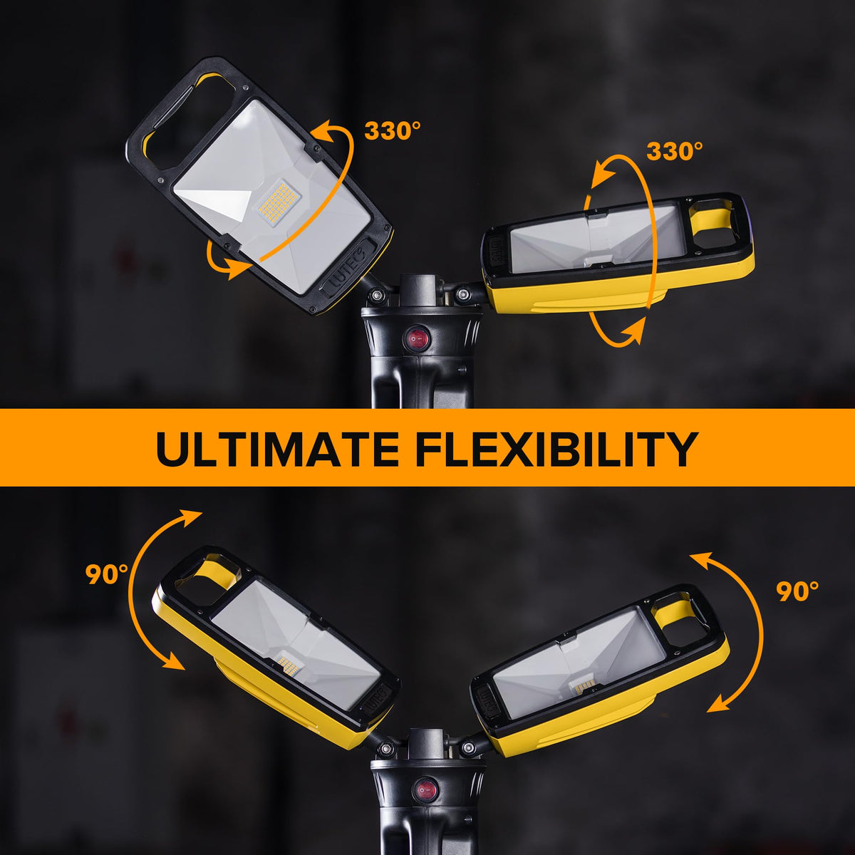 1000 Lumen LED Magnetic Light and 10000 Lumen Work Light with Stand F548574