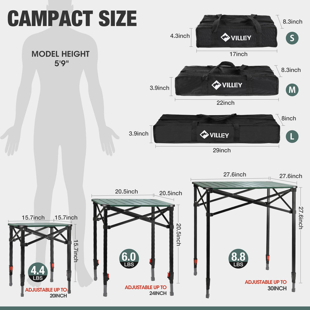 Folding Camping Aluminum Table W60764