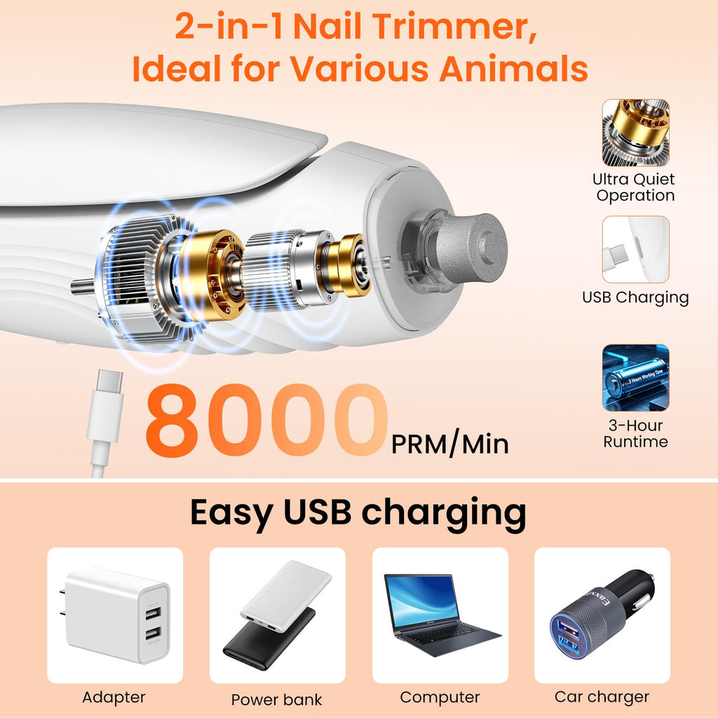2-in-1 Dog & Cat Nail Clippers and Grinder A68656