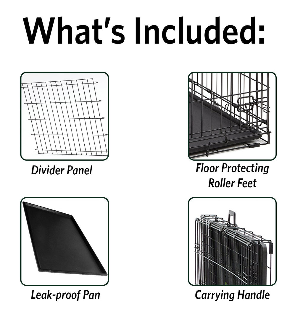 36-Inch Double Door Dog Crate C422