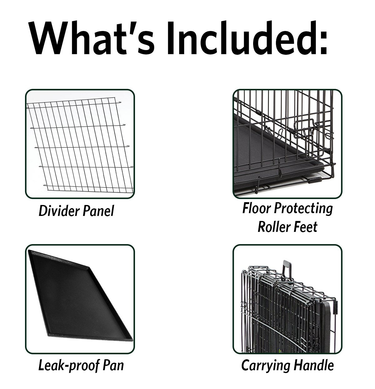 36-Inch Double Door Dog Crate C422