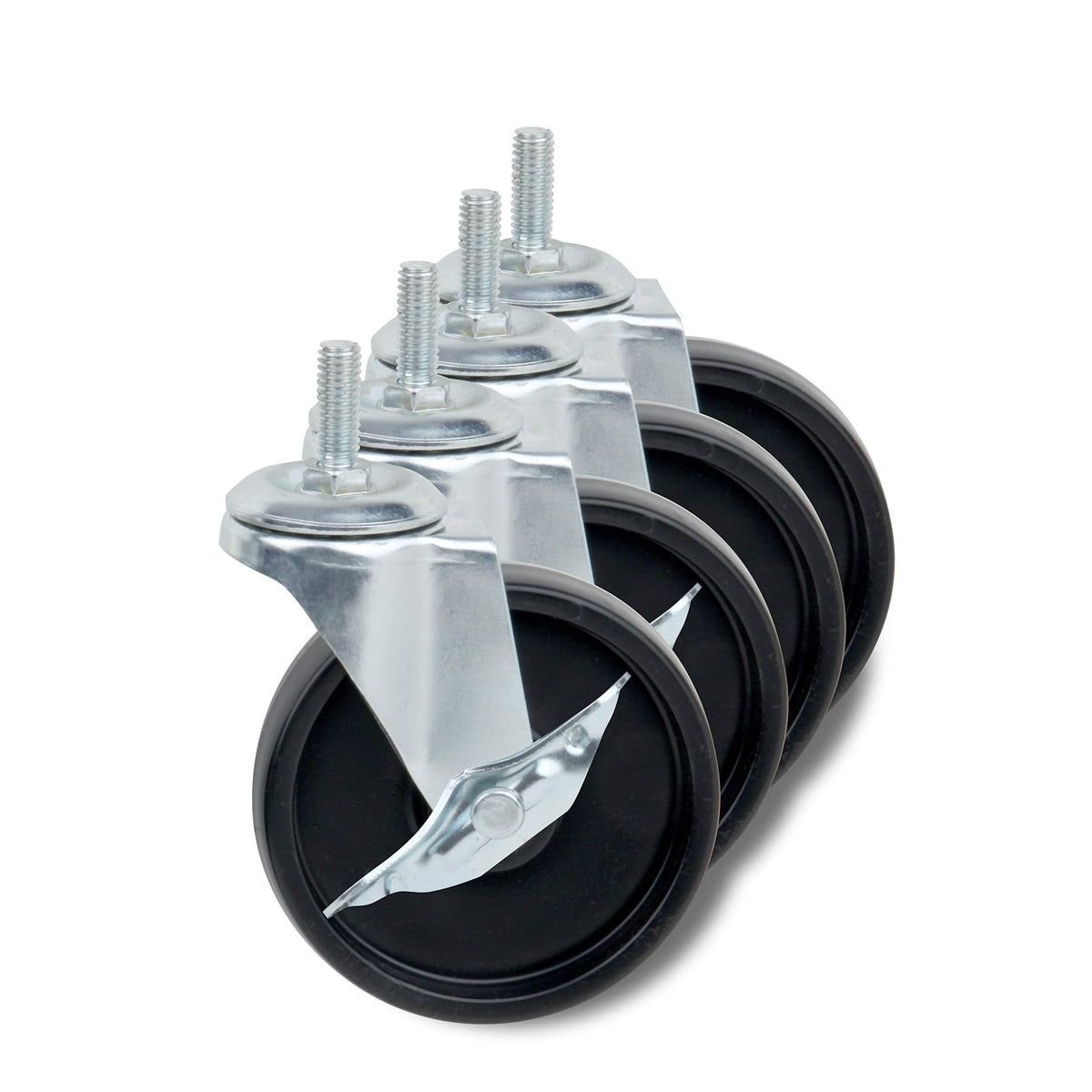 Black Set of Four Caster Roller Wheels G8717