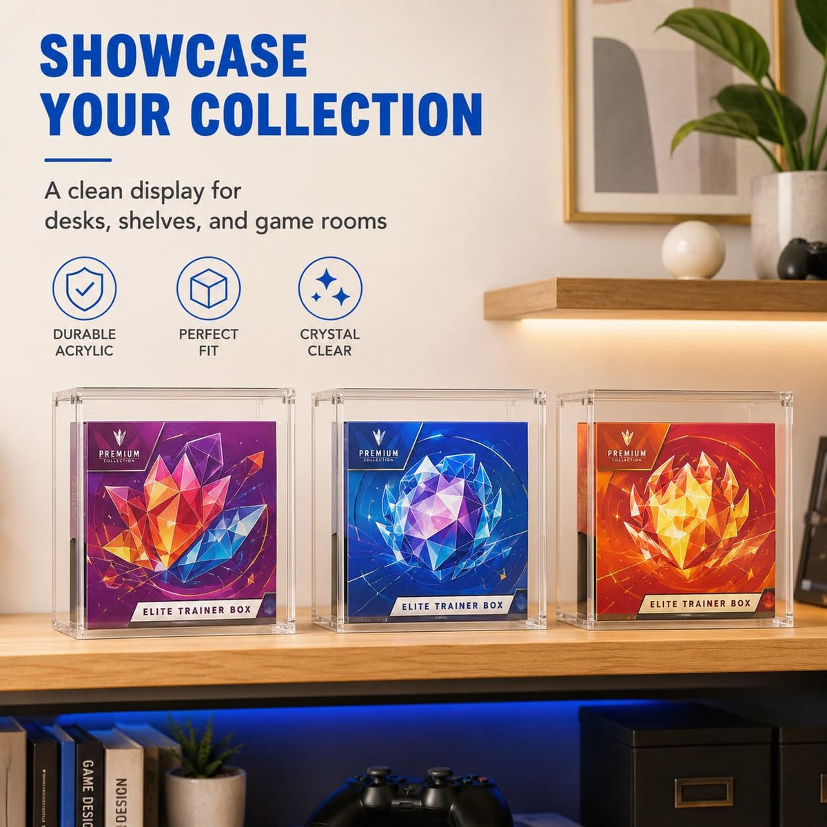 Clear Acrylic Trading Card Display Case P59339