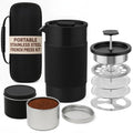 12 oz Double Wall Insulated Travel French Press Coffee Maker Set J868399