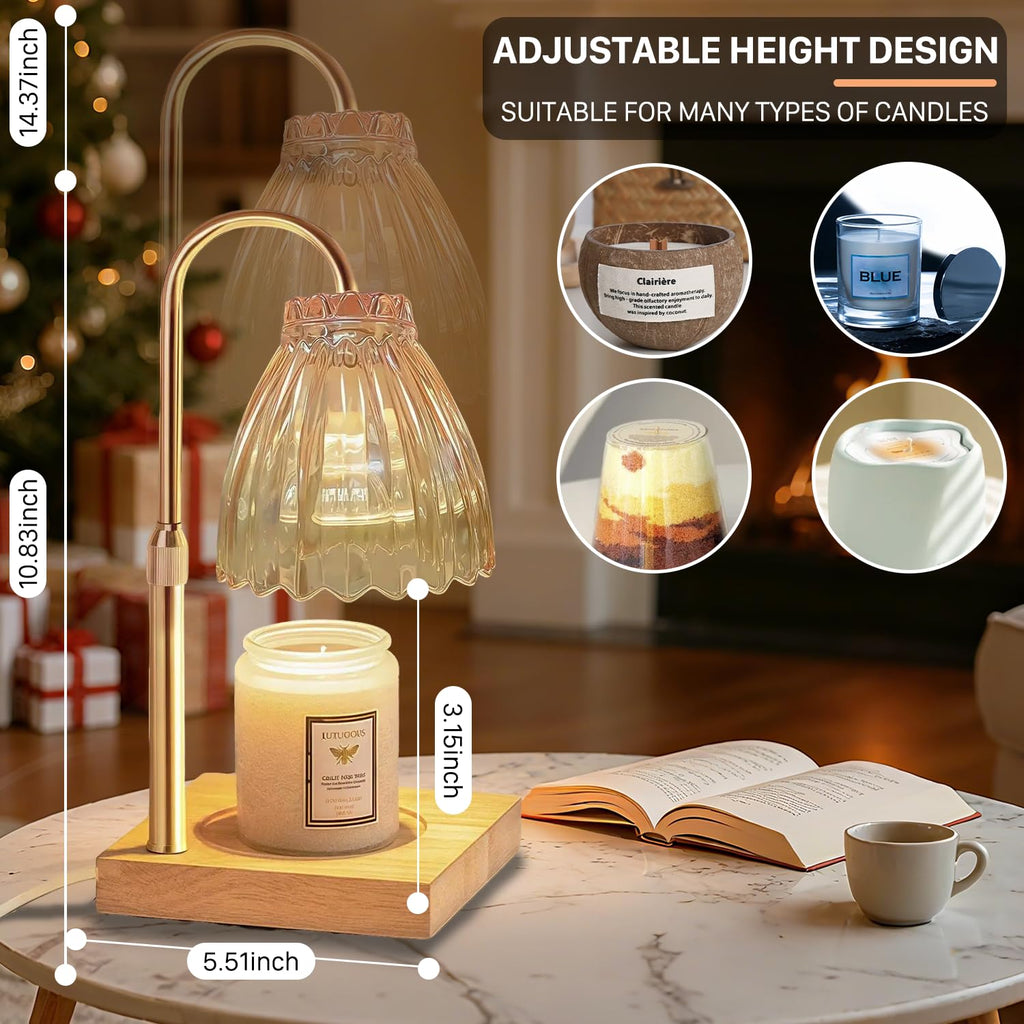 Dual Bulbs Dimmable Adjustable Height Candle Warmer N335017