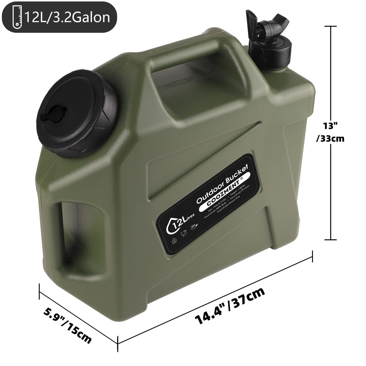 BPA Free Water Containers with Spigot I16630