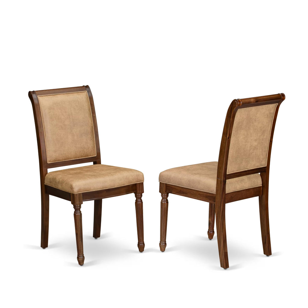 9 Piece Dining Table Set with 8 Beige Polyester Chairs I31152
