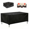 Black Waterproof Oxford Patio Furniture Cover Y97214