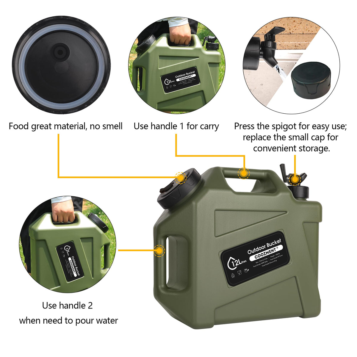 BPA Free Water Containers with Spigot I16630
