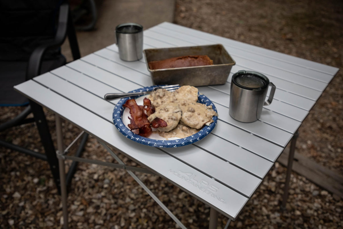 Aluminum Roll-Top Camp Table W298624